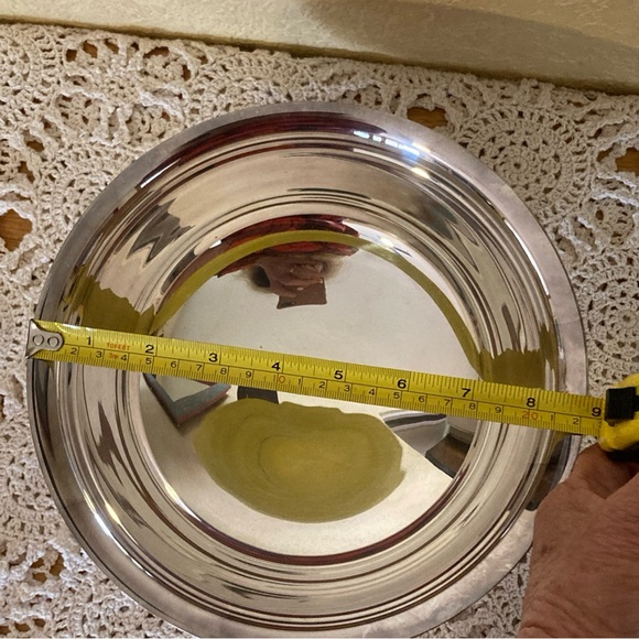 Towel Revere Silver plate Bowl 9” Mid Century 60’s - Picture 6 of 6